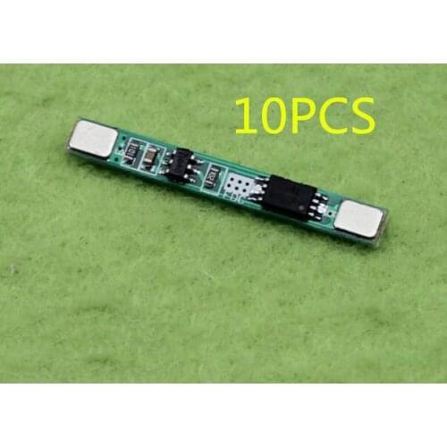 10pcs 1S 3.7V 2.5A Lithium Battery Protection Board Polymer BMS PCM PCB Over Charge Discharge Li-ion Protect Module