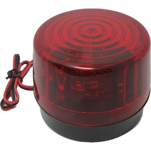 12V 120mA Indicator Signal Light Red Wired flashing Light Flicker Strobe Flashing LED Warning Light FIRE Siren for security