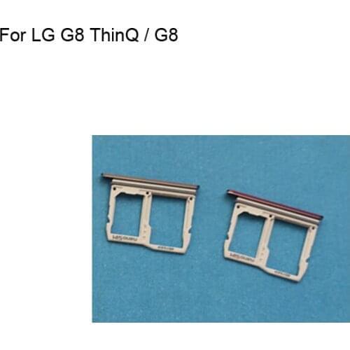 2PCS For LG G8 ThinQ Tested Good Sim Card Holder Tray Card Slot For LG G8 Sim Card Holder For LG G 8 ThinQ