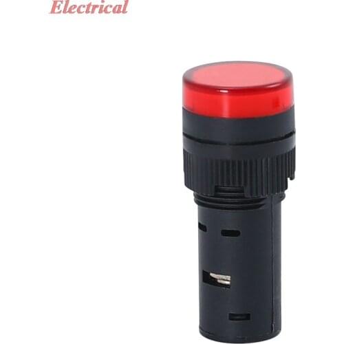 AD16-16C Power Indicator LED Signal Light 6V 12V 24V 36V 110V 220V 380V 16MM Mounting Hole Red/Yellow/Blue/Green/White