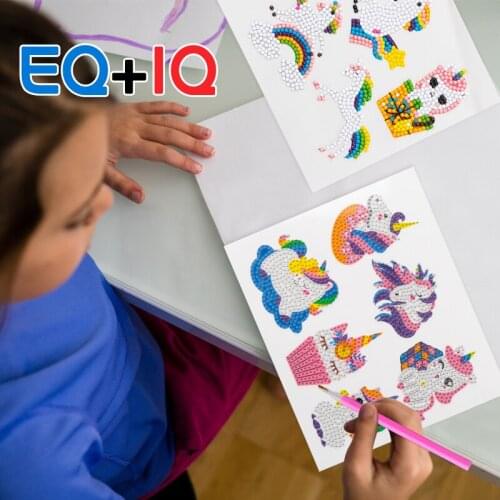 12Pcs Animal 5D Diamond Painting DIY Kits for Children Cartoon Rainbow Diy Painting Kit Adults Kids Art Craft