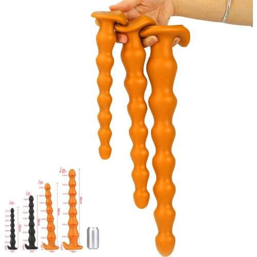 Super Long Anal Beads Sex Toys for Men Women Big Butt Plug with Suction Cup Prostata Massage G spot Anus Expansion Anal Plug