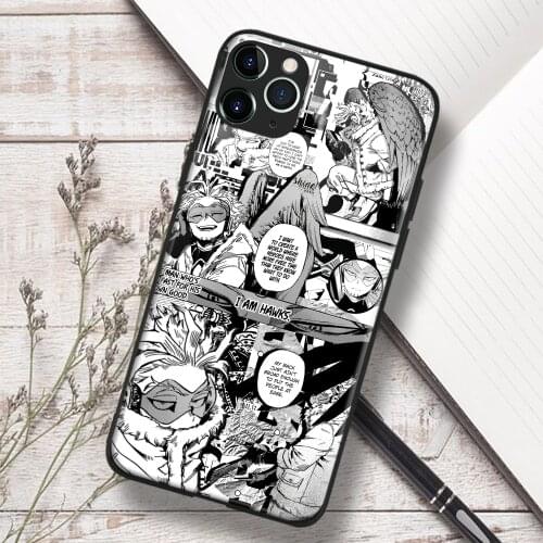 Keigo Takami My Hero Academia anime Soft TPU Glass Phone Case for IPhone SE 6s 7 8 Plus X Xr Xs 11 12 Mini Pro Max Samsung