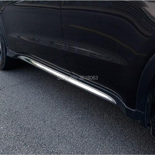 For Honda HRV HR-V Vezel 2015 2016 2017 2018 2019 Stainless Steel Side Skirt Door Lining Body Moulding Cover Trim Accessories