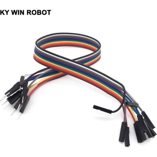 DuPont line 10pcs 30cm 2.54mm 1p-1p Pin Female to Male Color Breadboard Cable Jump Wire Jumper For Arduino