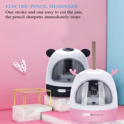 Electric Sharpener Automatic Electronic Pencil Sharpener for Kids Stationery Art School Supplies Office Desktop Children Gifts