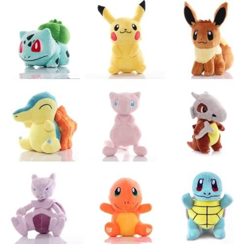 Pokemon Plush Toy Lovely Claw Machine Doll Kawaii Decora Doll Charizard Jigglypuff Eevee Togepi Mewtwo Stuffed Gift For Children
