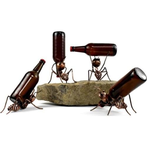 Creative Little Ant Red Wine Rack Cocktail Decoration Dining Table Wine Cabinet Bar Counter Interior Decoration