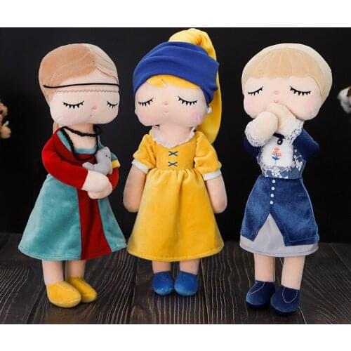 Metoo Rabbit 2021 New Angela Famous Painting Dolls Plush Childrens Toys Briquedos Gifts