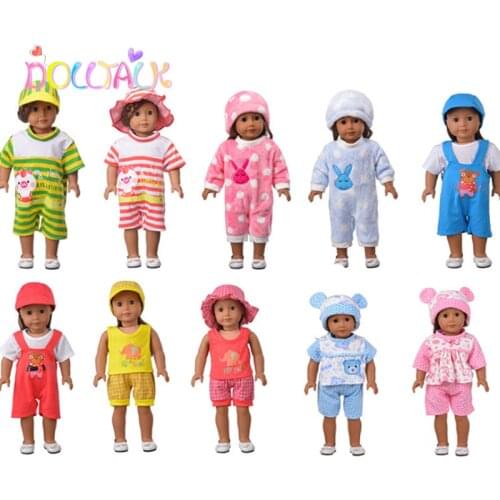 Hot Fashion 18 inch Baby Doll Clothes Set 3 Pcs/Set Fot 43 cm Baby Doll Clothes Reborn Doll Our Generation Accessories