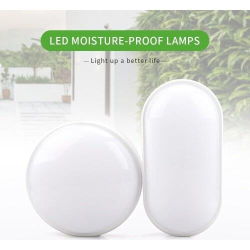 AC85-265V 16W 20W LED Wall Lamp Moistureproof Porch Light Surface mounted Round Oval Shape for Outdoor Garden Bathroom light