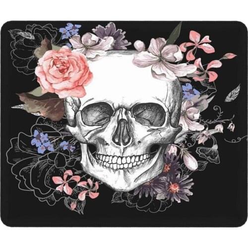 Computer Square Padding Rubber Creative Personality Simple Pattern Blac Non-Slip Mouse Pad For Macbook Xiaomi Lenovo