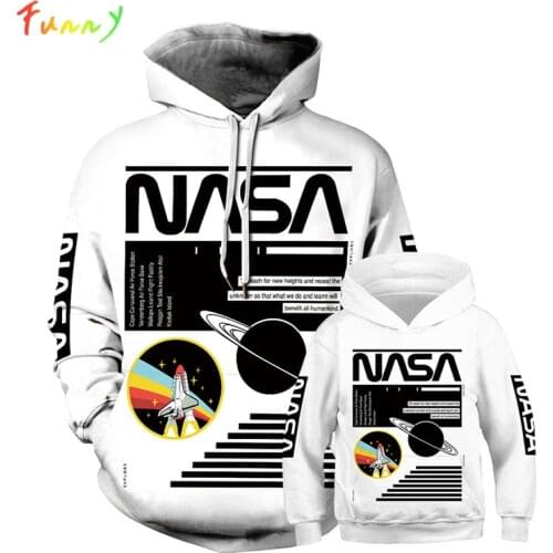 Family Matching Clothes Mother Father Daughter Son 3D Printed Hoodie Kids Long Sleeve Hooded Sweatshirts Autumn Pullovers Tops