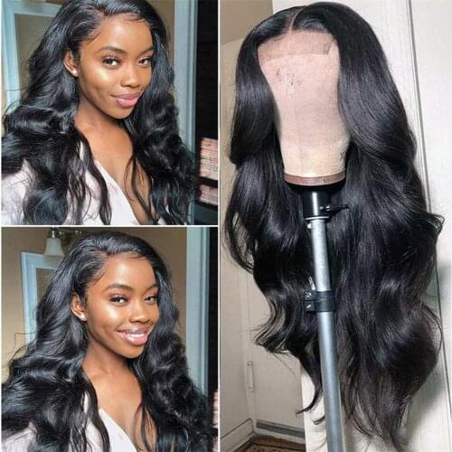 Swice Lace Body Wave Lace Fornt Wigs 13*4*1 Synthetic Lace Wig Natural Hairline for Black Women Replacement Lace Wig