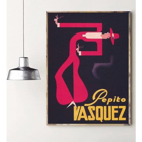 Nordic Style Prints Modular Picture Wall Art Pepito Vasquez Vintage Spanish Dancer Entertainer Poster Canvas Painting Home Decor