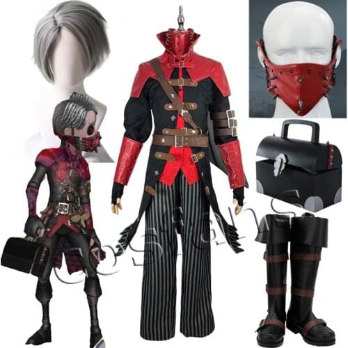 Game Identity V Exorcist Embalmer Aesop Carl Cosplay Costume Carnaval Halloween Christmas Outfit Uniform Shoes Prop Custom Made