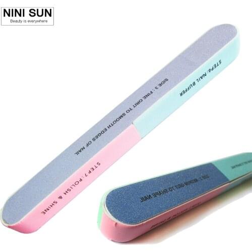 5 X 7 Ways Nail Buffer Professional Nail File Multi Function Buffing Block Sanding File Nail Art Manicure Personalized Wholesale
