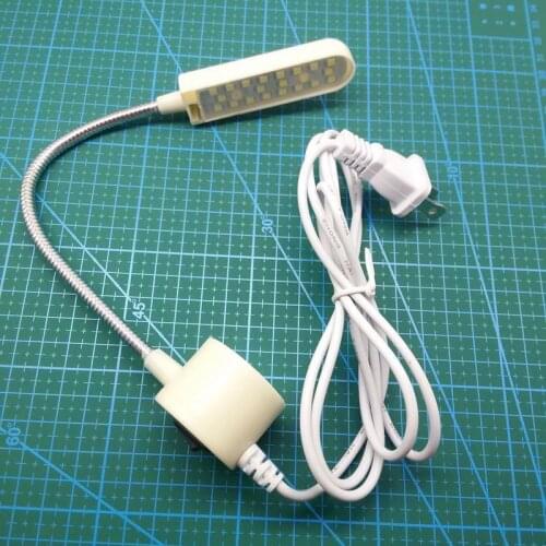 LED-20 Sewing gooseneck Lamp light Magnetic base + plug for Bernina White