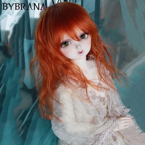 Bybrana Bjd Doll 1/3 1/4 1/6 1/8 High Temperature Silk Bangs Long Curly Hair 25 Colors Available