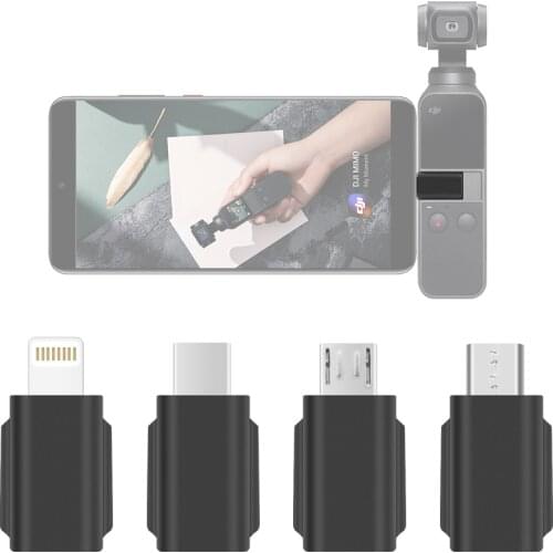 Phone Converter for DJI OSMO Pocket 2 Handheld Gimbal IOS USB-C Type-C To Micro-USB Adapter Android Phone Connector Spare Parts