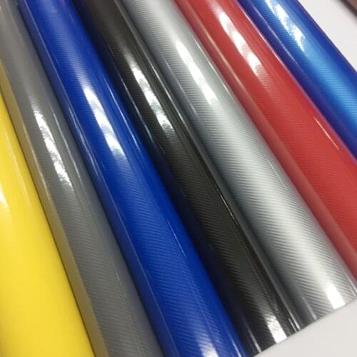 50CM*200/300CM/500CM 5D black red silver blue carbon fiber vinyl film carbon fiber car wrap sheet Roll film Car sticker Decal