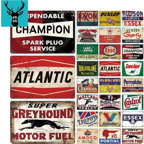 [XIEXIE]Metal Sign Plaque Metal Vintage Garage Tin Sign Metal Plate Retro Garage Decor Bar Pub Man Cave Customizable Decor