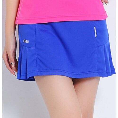 Tennis Table Tennis Badminton Skort Womens Yoga Sports Short Skirt Quick-drying Breathable Wild Pure Color Skirt