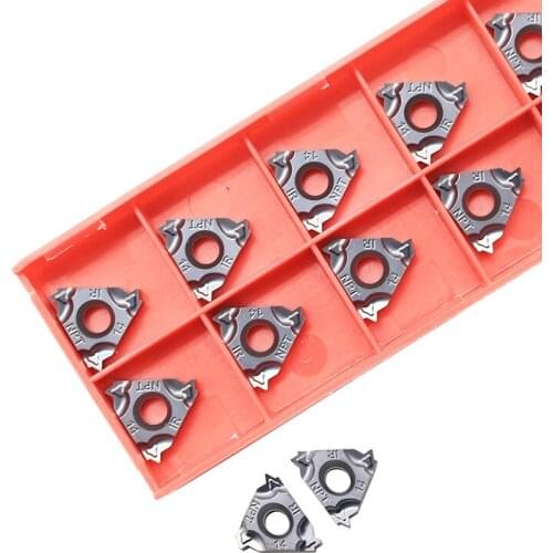 16IRM 14 NPT Thread 10pcs 16IR 14 NPT 60 Angle Thread Turning Tool Tungsten Carbide Insert Threading Lathe