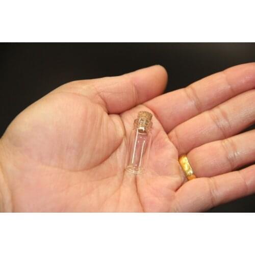50pcs 12*28mm 1.4ml Mini Small Glass Bottles with Clear Cork Stopper Tiny Vials Jars Containers Message Weddings Wish Bottle jar