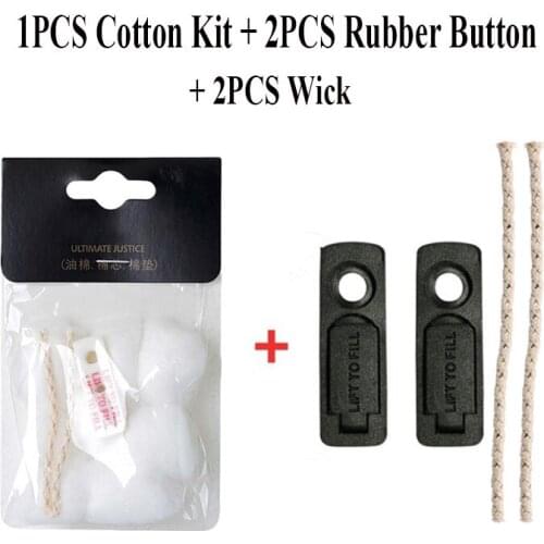 Smoking Accessories Universal Oil Absorbent Core Wicks Wool Felt Kit & Rubber Button For Zippo Lighter Reduce Gasoline Volatile