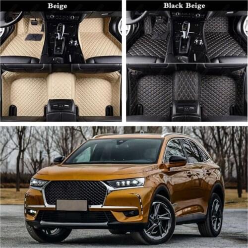 Car Floor Mats for Citroen DS5 DS6 DS7 DS DS4S DS5LS DS3 DS4 Waterproof Car Foot Mats Auto Carpet Cover Auto Floor Foot Mat