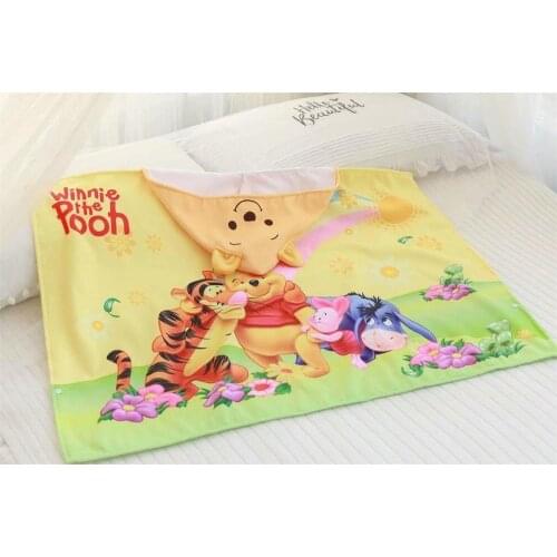 Disney Winnie the Pooh Mickey Minnie Mouse Dumbo Bath Towel Beach Towel Children Adult Baby Cape Cloak Throw Sofa Bed Blankets