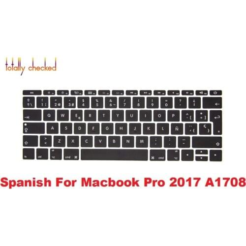 Spanish keyboard Cover Silicone Skin for MacBook Pro 13 inch A1708 (No TouchBar) Release 2016 2017 2018