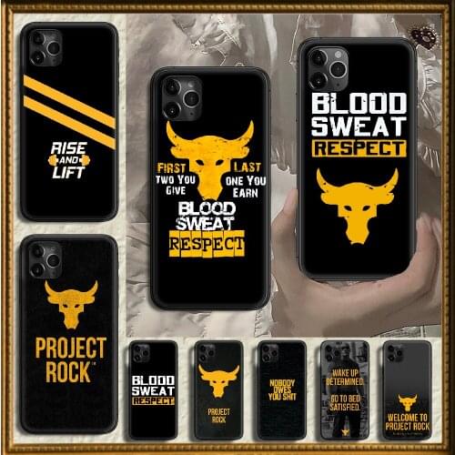 The Rock Dwayne Johnson Phone Case Cover Hull For iphone 5 5s se 2 6 6s 7 8 12 mini plus X XS XR 11 PRO MAX black tpu prime art
