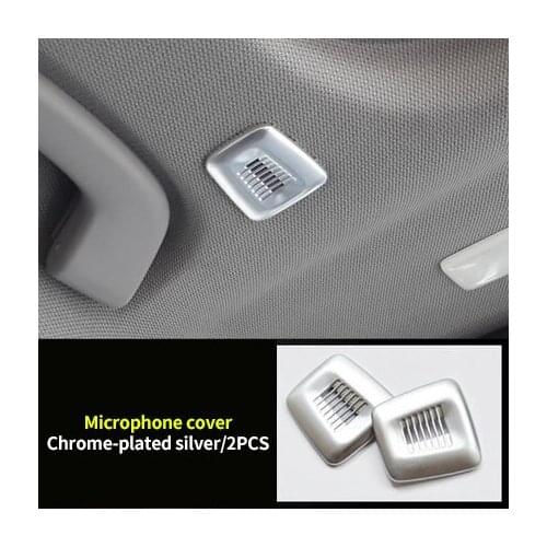 For BMW 6 series GT 2018-2019 ABS chrome Microphone cover 2pcs