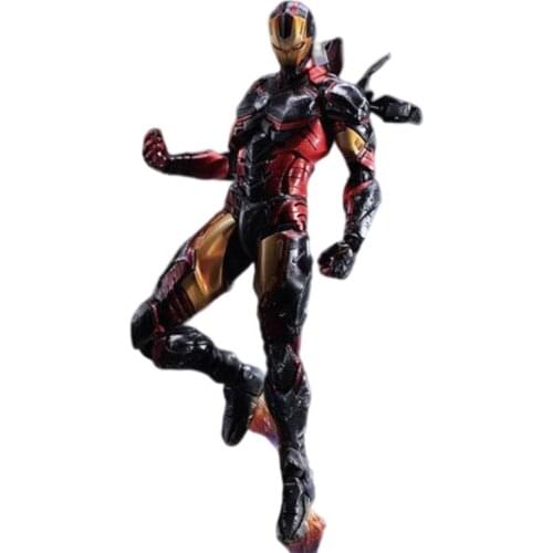 28cm Disney Marvel Legand Avengers PA Change Iron Man Figma Action Figure Superhero Model PVC Movable Joints Toys For Children