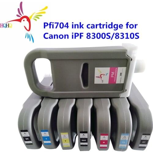 8Colors/Set 700ML PFI704 Ink Cartridge with Dye Ink Compatible For Canon iPF 8300S/8310S Printer Ink Cartridge PFI704 for Canon