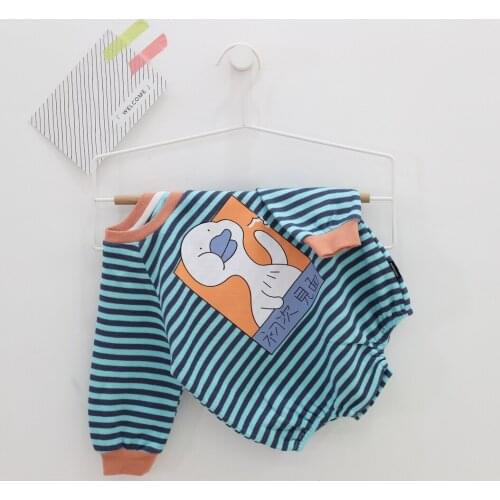 Baby Girl Clothes Newborns Baby Boys Romper Spring Jumpsuit Cute Long Sleeve Cartoon Striped Jumpsuit Children Clothes Ropa Bebe