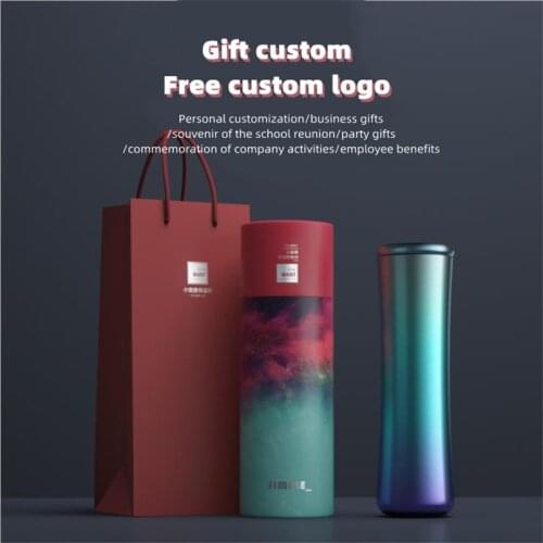 Small Waist Vacuum Cup Laser Engraving Gift Mugs High-end Custom Gift 316 Stainless Steel Water Bottle Gift Cup Vacuum