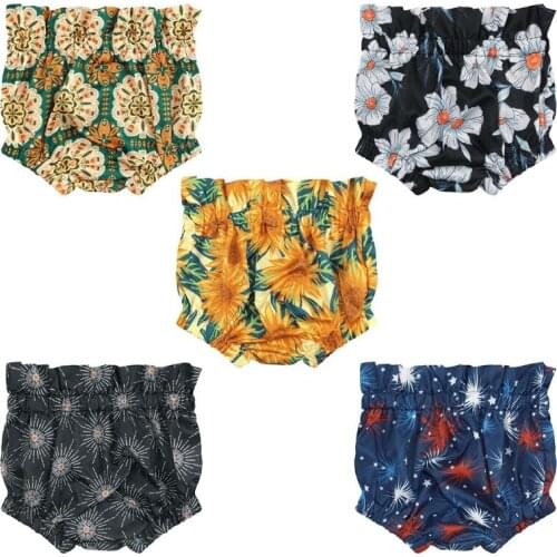 Fashion Baby Shorts Newborn Baby Bloomers Girls Pattern Shorts Toddler Trousers PP Pant Diaper Cover