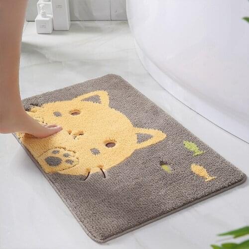 Non-slip mats Cartoon childrens bedroom carpet floor mats home entrance foot mats kitchen bathroom toilet absorbent