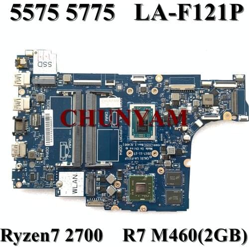 NEW Ryzen7 2700 R7 M460(2GB) For Dell inspiron 5575 5775 Motherboard CAL51 LA-F121P CN-0P34C9 P34C9 Mainboard 100%tested
