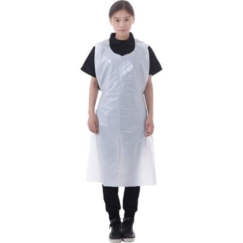 Plastic waterproof aprons lobster shop barbecue food factory anti-oil apron