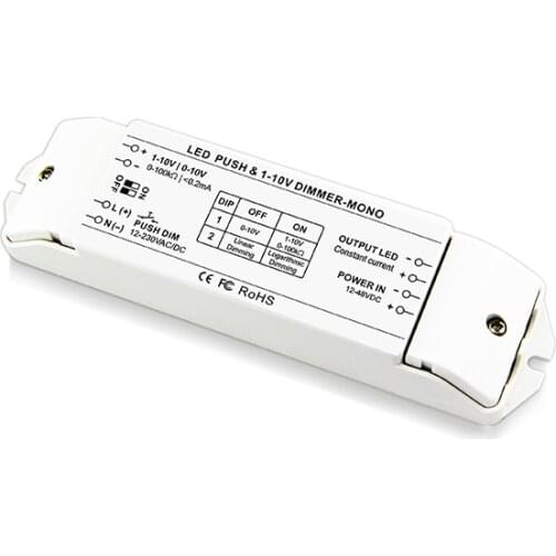 Constant current DC12V-48V Max 2.4A push dim mono led dimmer driver
