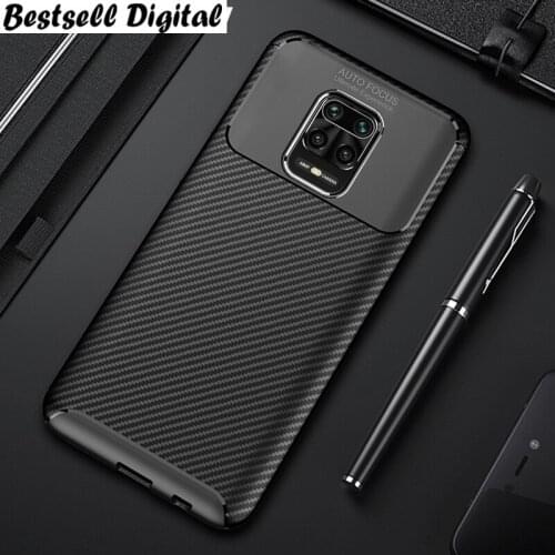 Shockproof Case for Redmi Note 9s Note 9 Pro Max 8 Pro Carbon Fiber Silicone Phone Cover for Xiaomi Mi 10 10 Pro 9T Pro