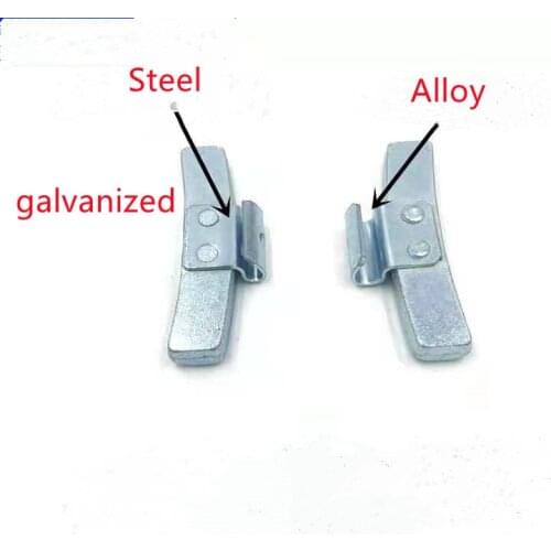 Iron chip on wheel balance weights 5g to 60g ,small type balance block knock type hook weights tire weight for alloy and steel