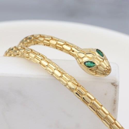 2021 Fashion Snake Charm Bracelets For Elegant Women Cubic Zirconia Snake Bracelet & Bangle Adjustable Pulseras Mujer