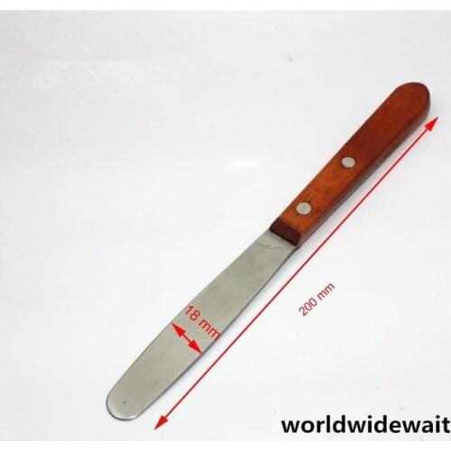 1pc Stainless Steel Mixing Plaster Spatula 1.8cm x 20cm Dental Supplies