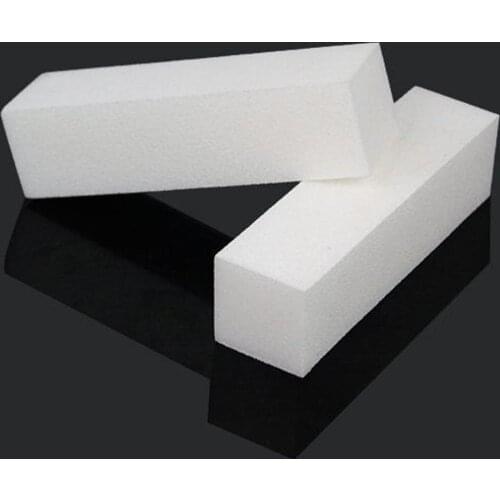 New 10Pcs White Form Nail Buffers File For UV Gel White Nail File Buffer Block Polish Manicure Pedicure Sanding Nail Art Tool