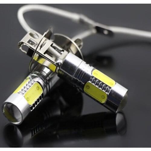 2Pcs/Lot H3 White Lights 7.5W COB LED Bulb Car Auto Fog Light Source Projector Driving lamp 12V DC